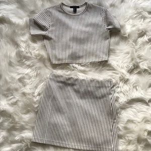 Striped two piece set